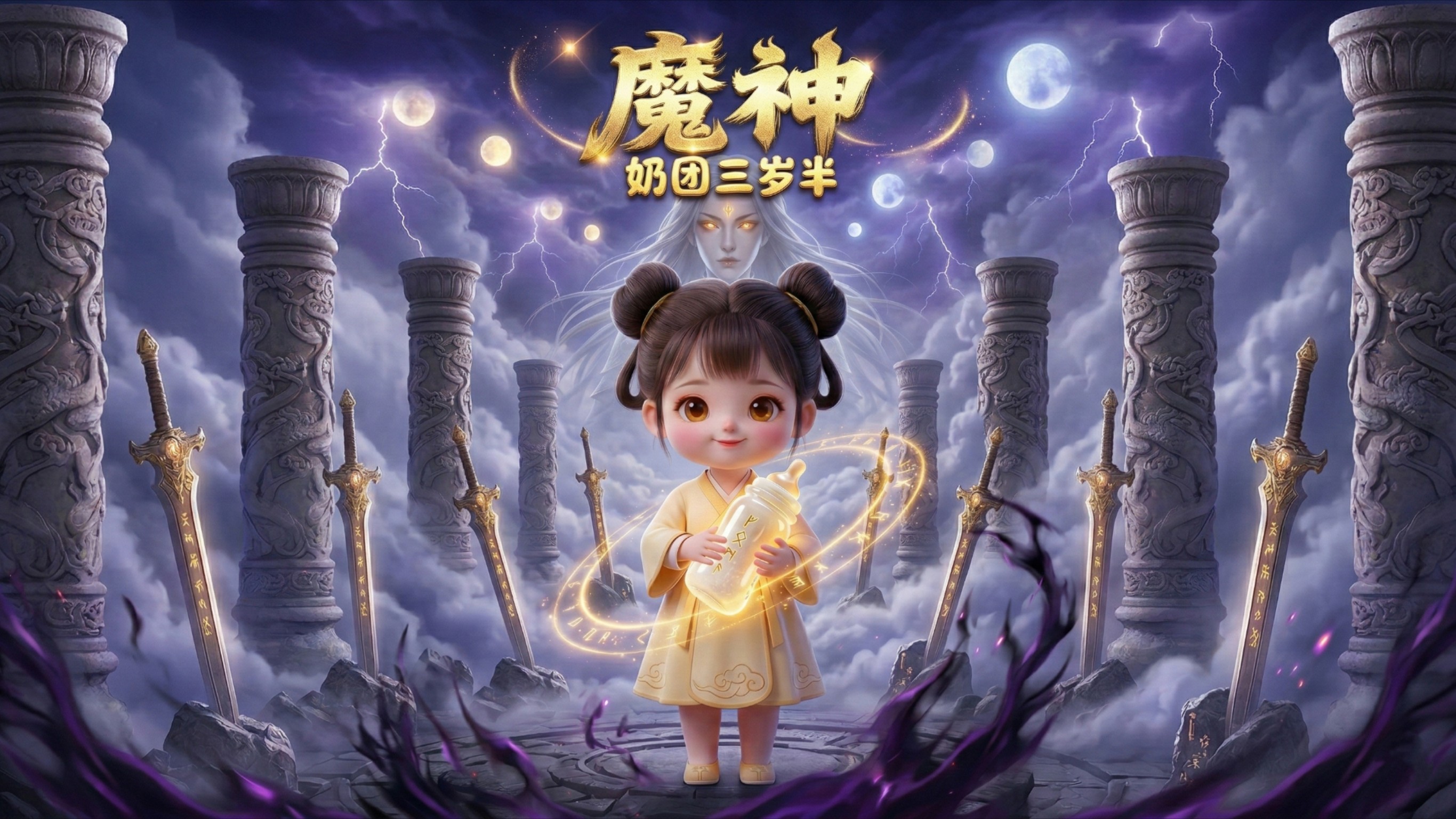魔神奶团三岁半_第54集：一剑劈开苍穹，带着百万铁卫冲上灵山_动漫_高清完整版视频在线观看_腾讯视频