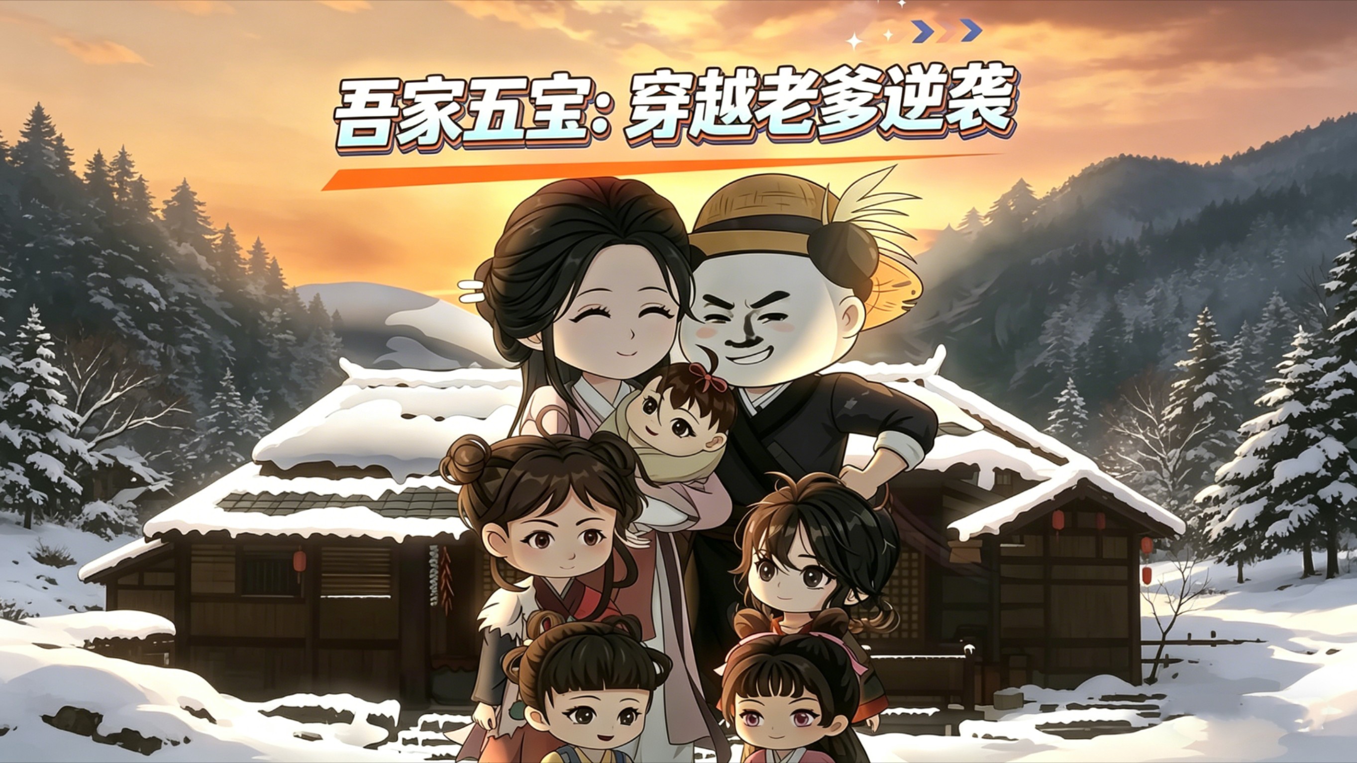 吾家五宝：穿越老爹逆袭_第52集：新家落成阖家欢喜_动漫_高清完整版视频在线观看_腾讯视频