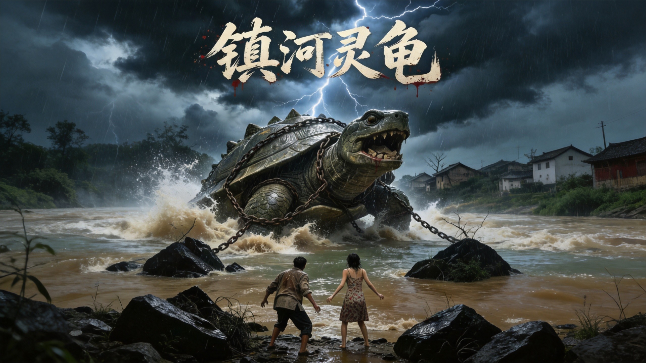 镇河灵龟-第13集河里捞出死状怪异的鱼，下一秒被直接拖进水里！_电视剧_高清完整版视频在线观看_腾讯视频