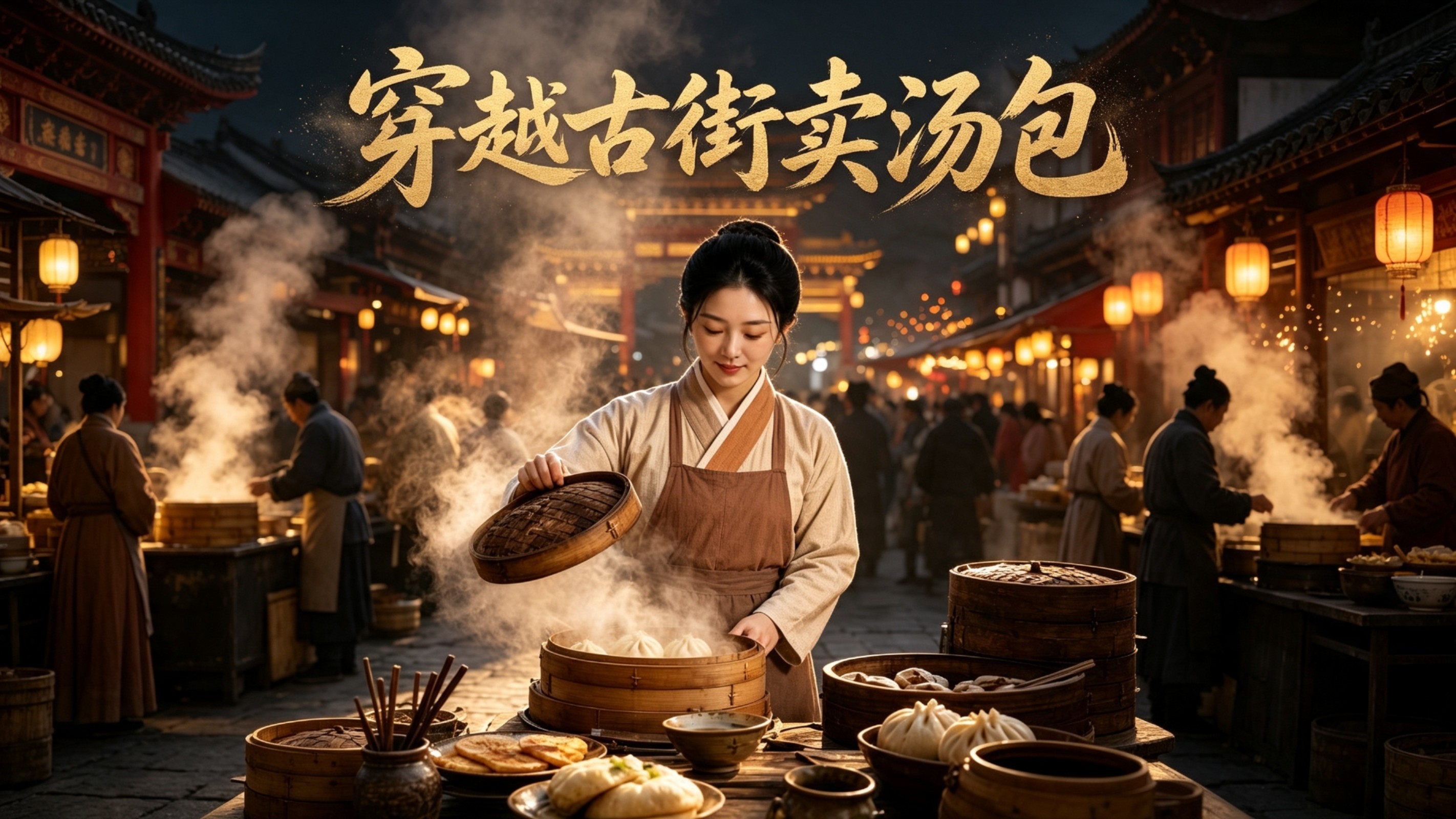 穿越古街卖汤包 海报