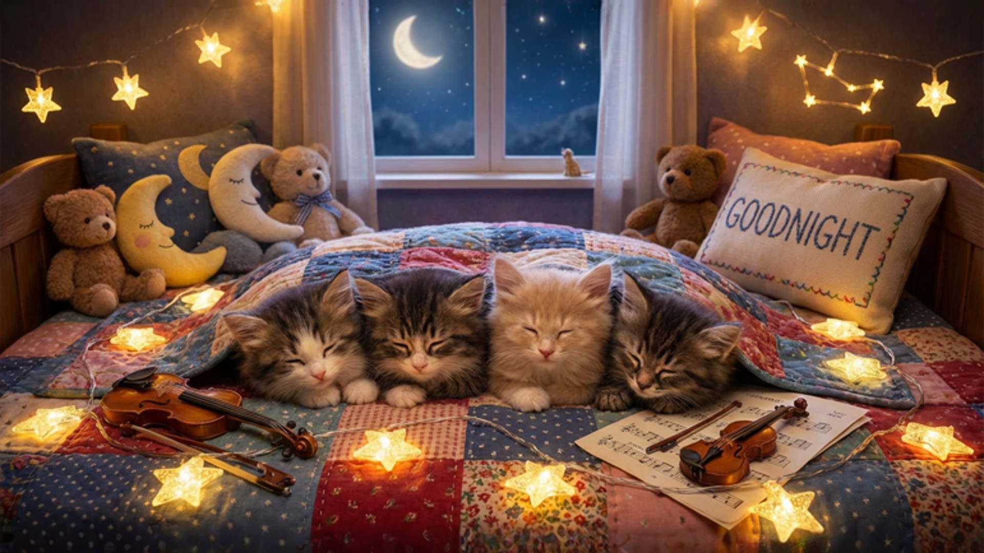 猫咪睡眠音乐_【猫猫助眠】晚安，我的宝贝_高清1080P在线观看平台_腾讯视频