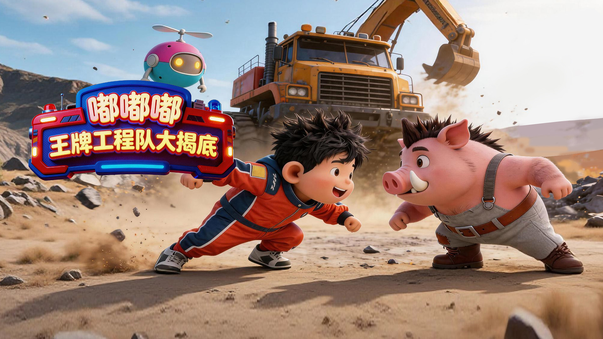 嘟嘟嘟：王牌工程队大揭底_第03集矿山来了推土王_少儿_动画片大全_腾讯视频